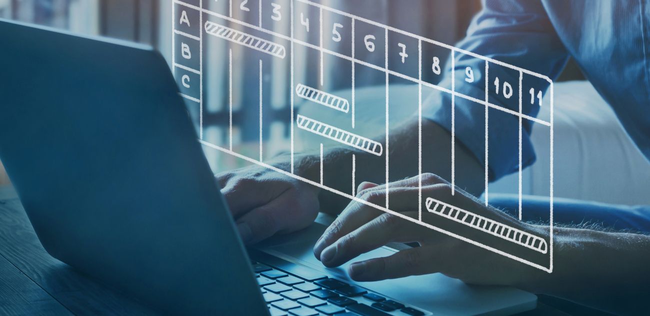 Illustration of computer virus and cybersecurity threat.