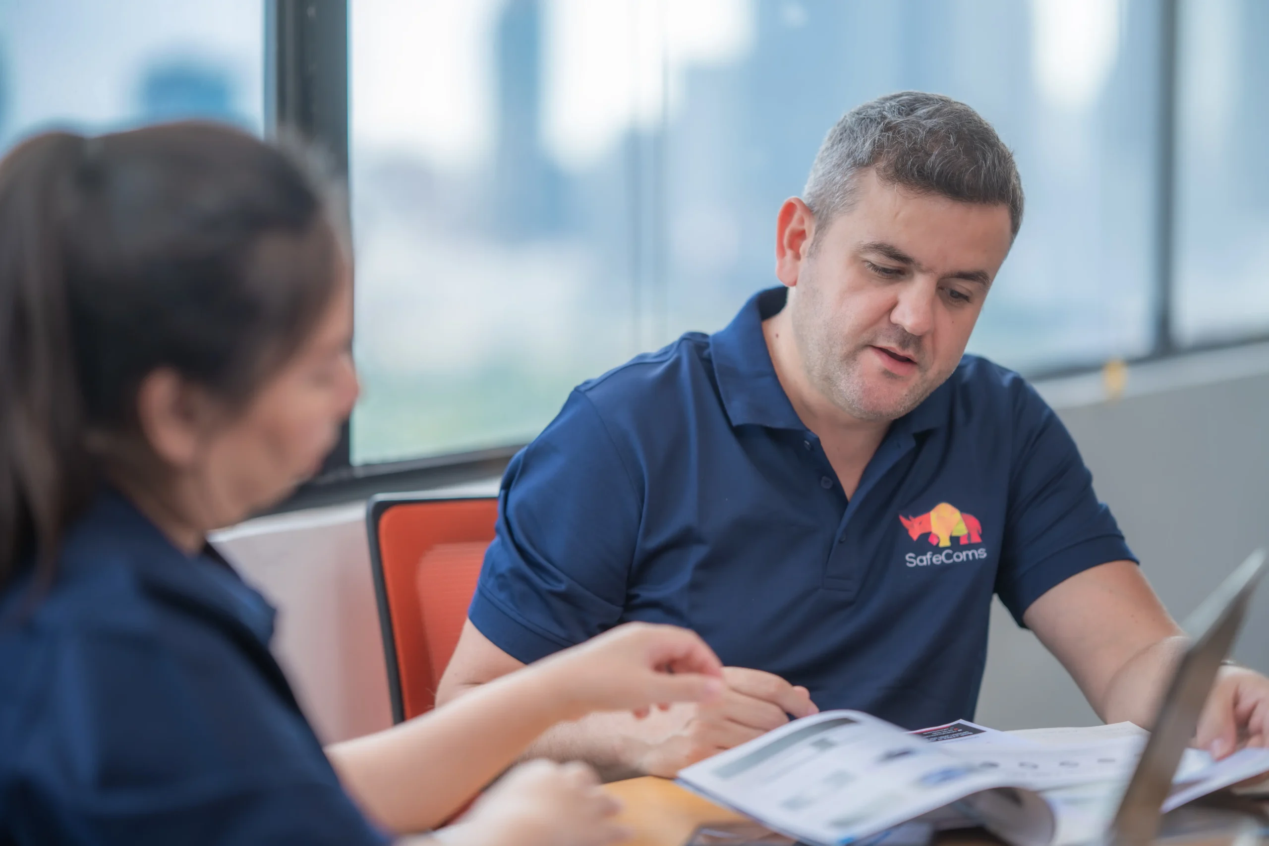 Fully equipped meeting room for client consultations.