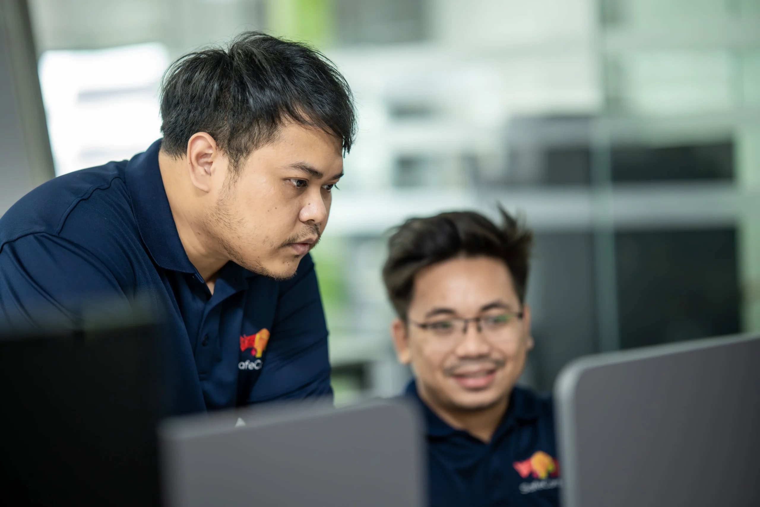 Corporate office interior designed for IT consulting.