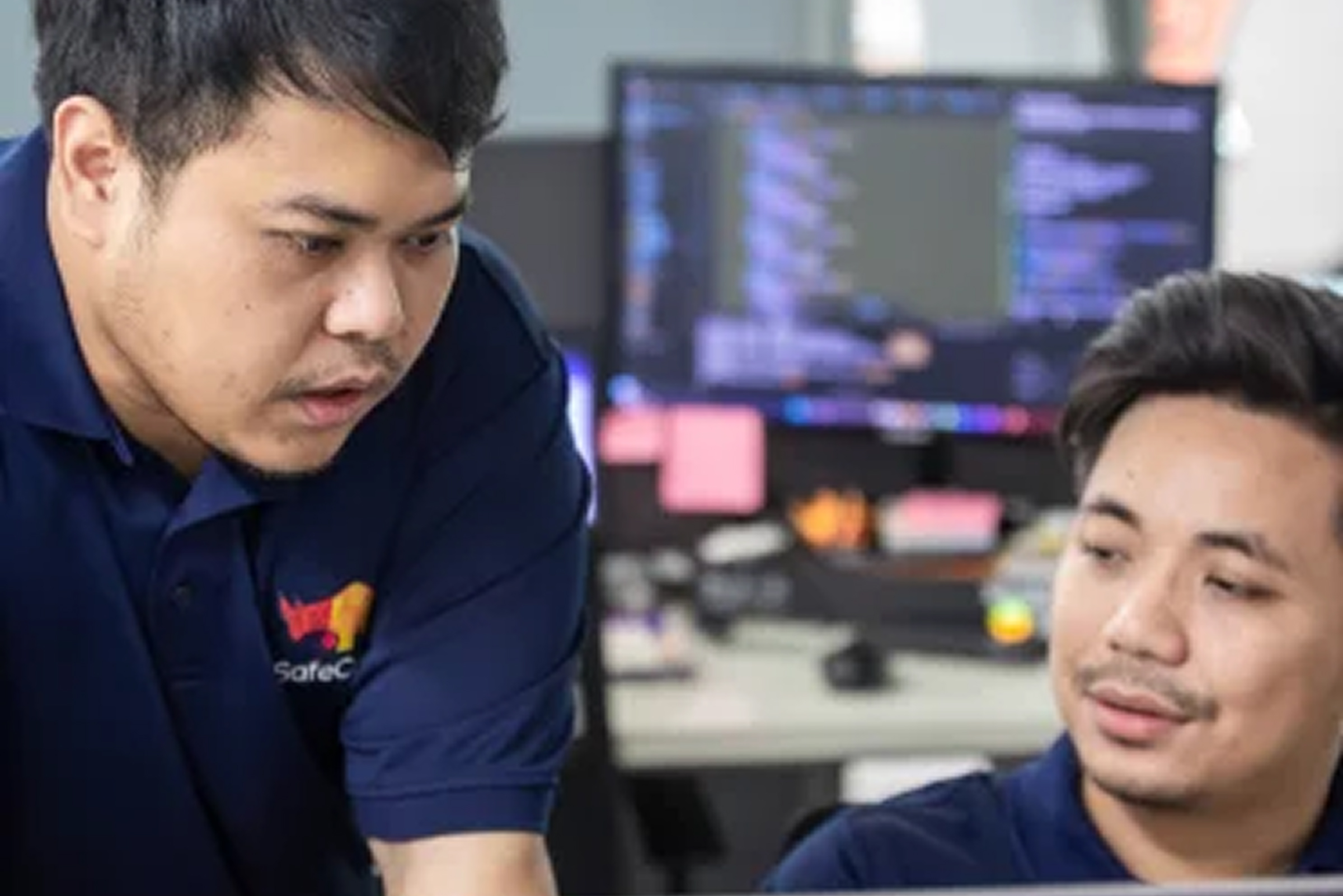 IT consultant analyzing secure business cloud systems.