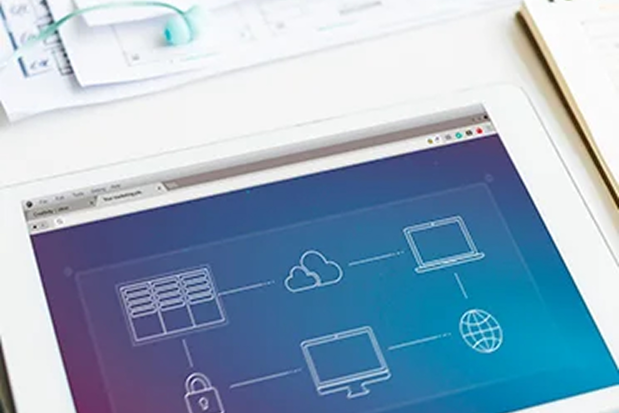 IT professional managing secure network infrastructure.